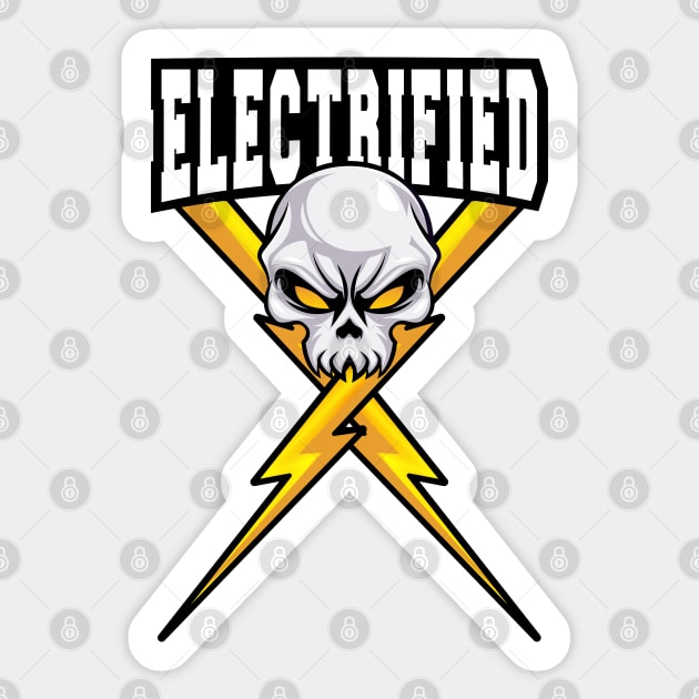 Electrified Tesla EV Sticker by EYECHO